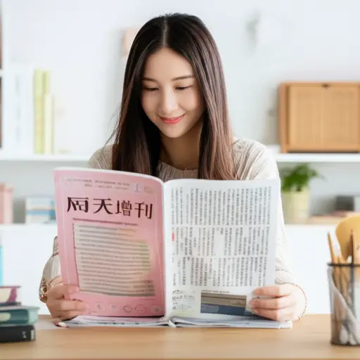 她刚刚在它们的周末增刊上发表了一篇文章。