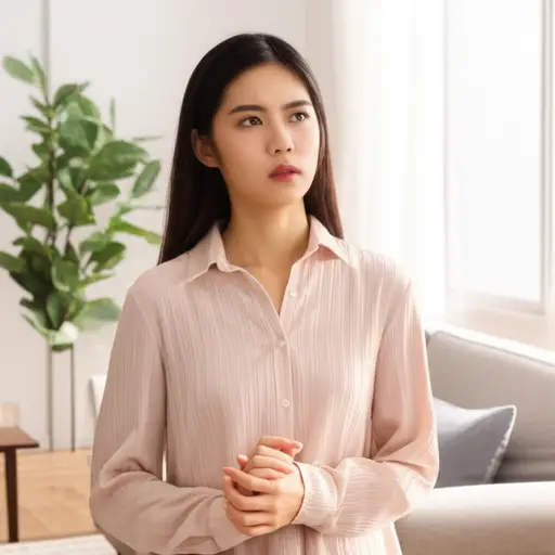 说谎对她来说是非常不符合性格的。