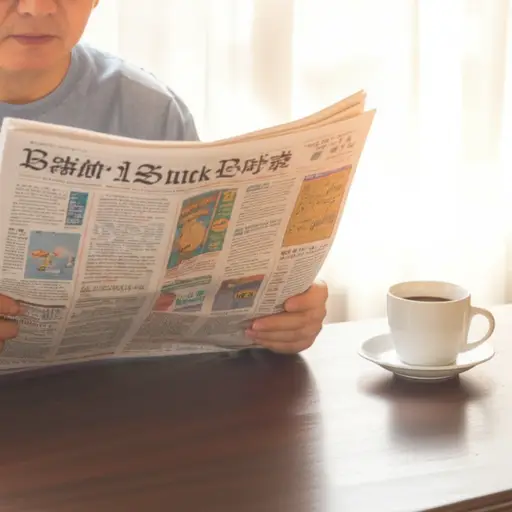 我每天早上都读报纸的体育版块。