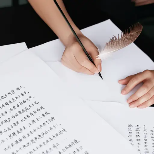 我的朋友是位有才华的诗人，经常和我分享她的作品。