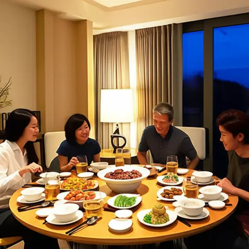 我们家里今晚有客人。