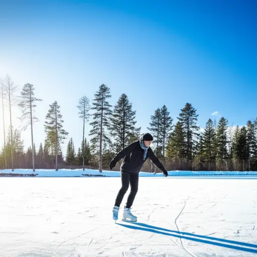 我周末喜欢去滑冰。