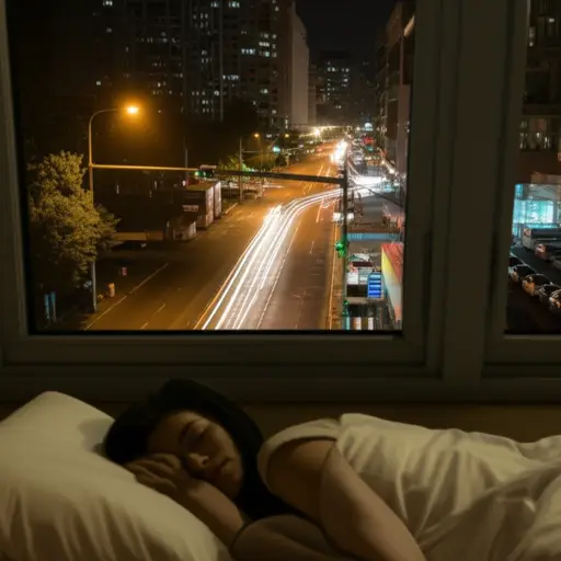 交通噪音让我无法入睡。