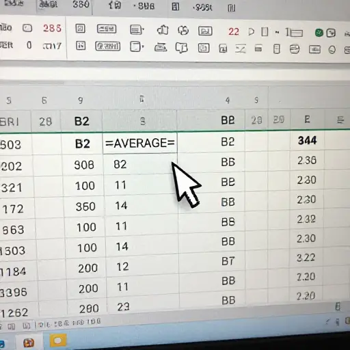 首先，在B2单元格中输入正确的公式来计算平均值。