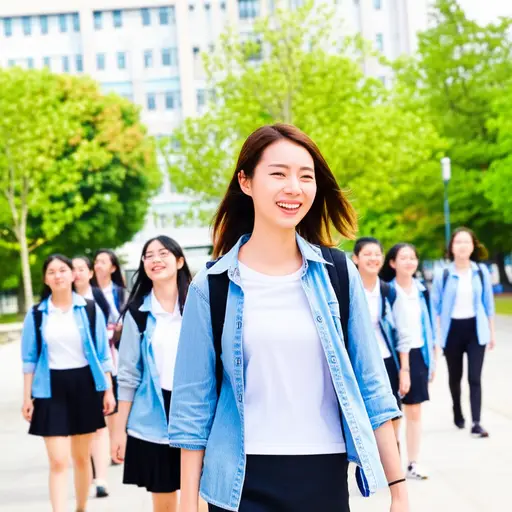 她可以带我们参观大学校园。