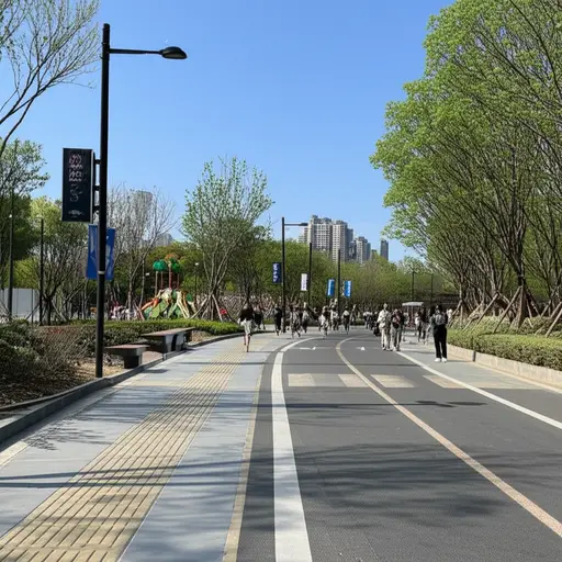 公园离这里大约半英里。