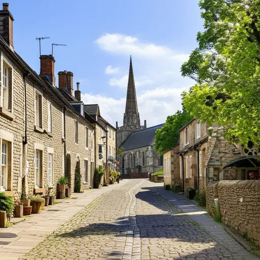 当我来到多切斯特时，这个小镇非常漂亮。