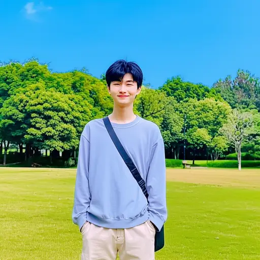 大家都说我弟弟正长成一个英俊的小伙子。