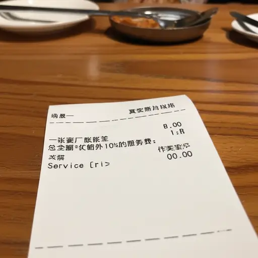 餐厅会在你的账单上加收10%的服务费。