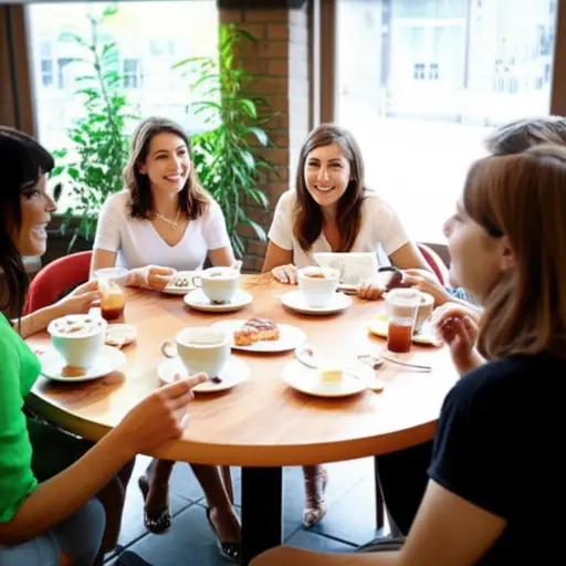 空闲时，我喜欢和朋友去咖啡店。