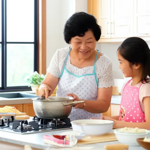 她由祖母抚养长大。