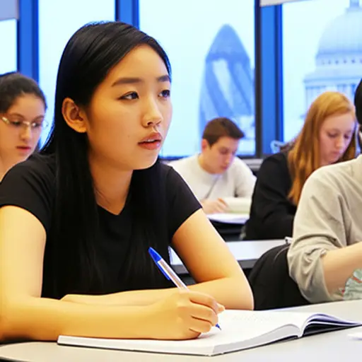 我去年四月在伦敦上了一门课。