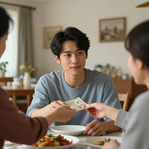 他在经济上仍然依赖他的父母。