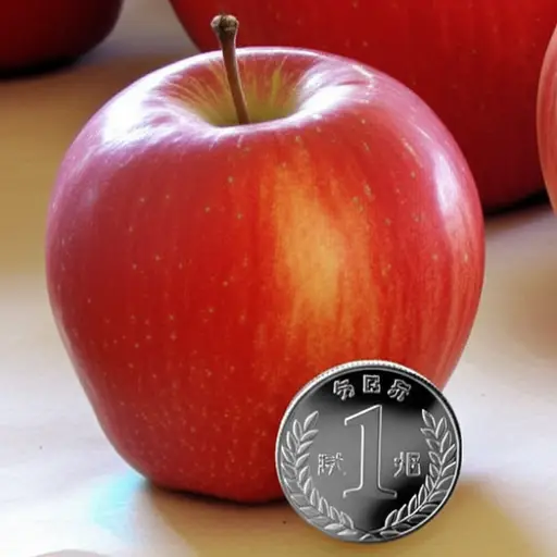 这个苹果多少钱？一美元。