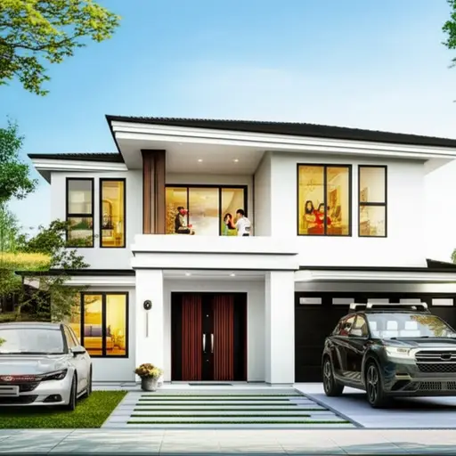 这房子对于一个四口之家来说相当大。