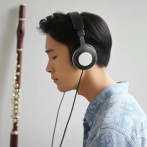 如果你仔细听这首曲子，你能在背景中听到长笛声。