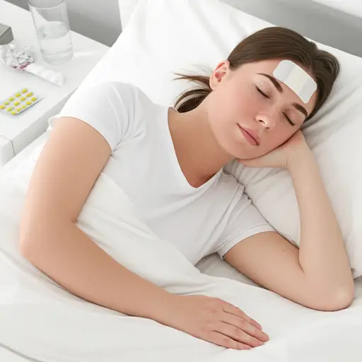 我上周得了流感。