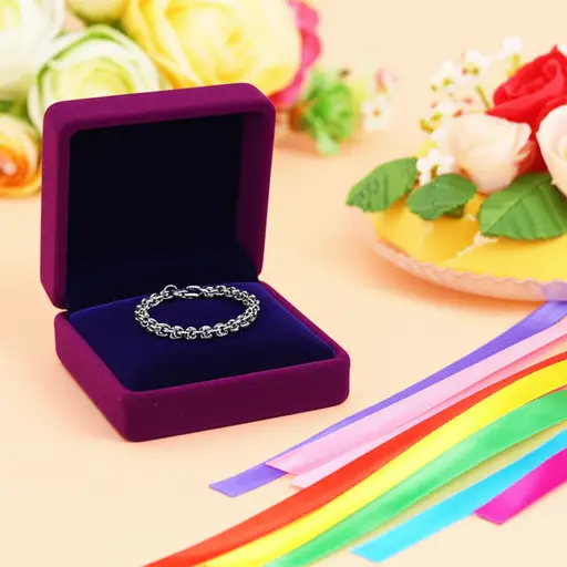 这条银手链是我生日时收到的礼物。