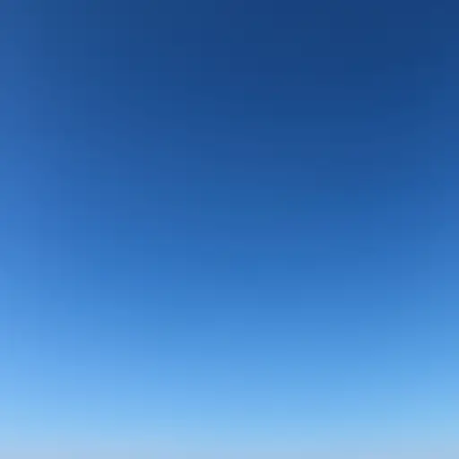 天空是一种明亮的蓝色。