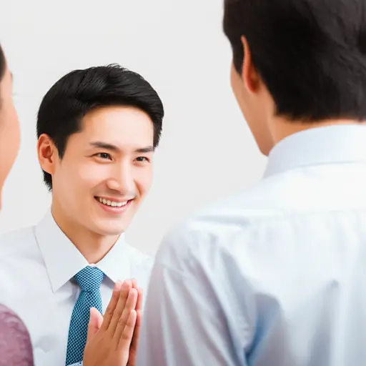 他有礼貌地感谢了他们。