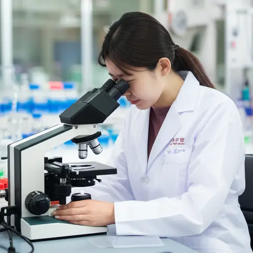 她是一名医学院的学生。