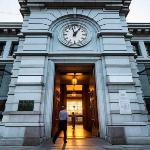 博物馆在5:30关门。