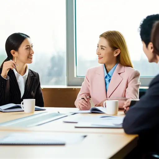 她喜欢新工作中团队合作的感觉。