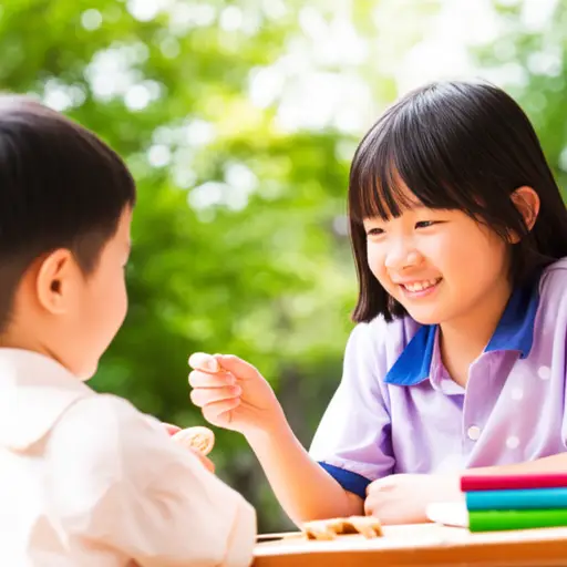 “你介意分享你的饼干吗？” “当然不介意。”