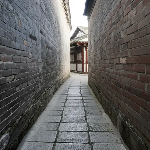 在历史街区，你会发现许多狭窄的小巷。