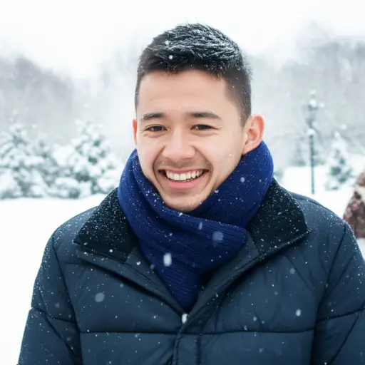 我冻坏了，但一秒钟后，我脸上露出了一个傻傻的大笑容。