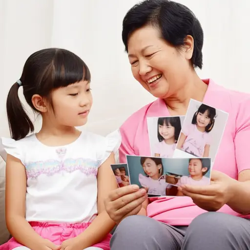 我奶奶经常给我看她的照片。