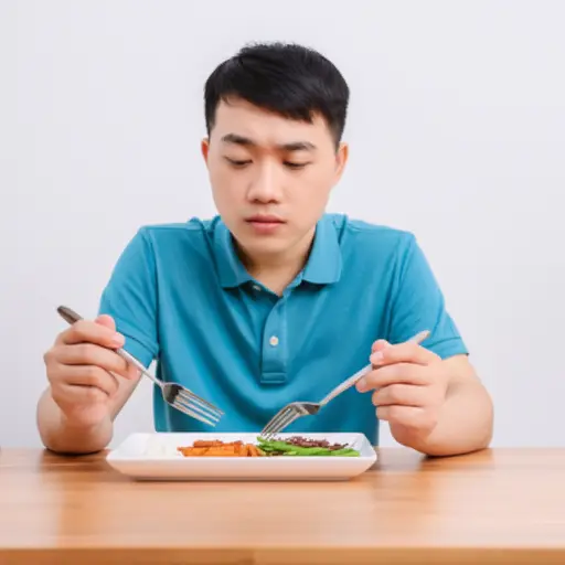 试着吃点东西。