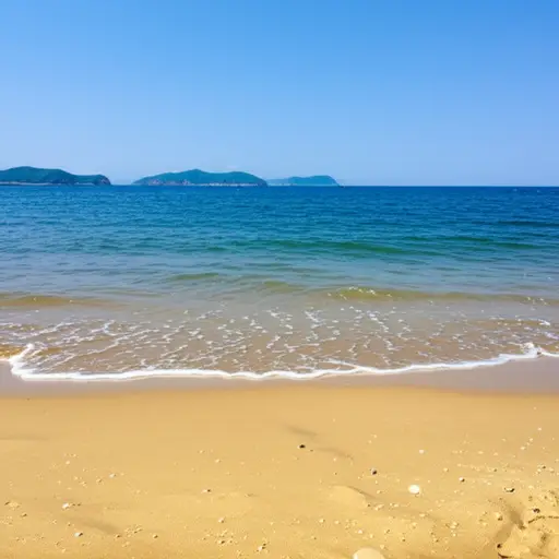 东北海岸有美丽的海滩。