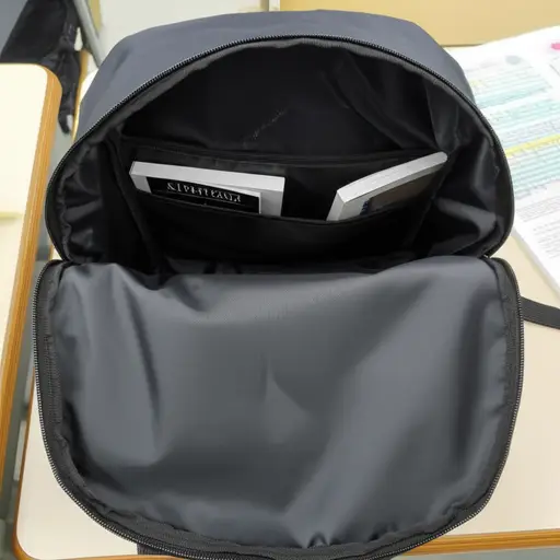 我在书包里什么也找不到。