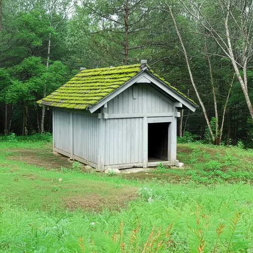 山上有座老房子。