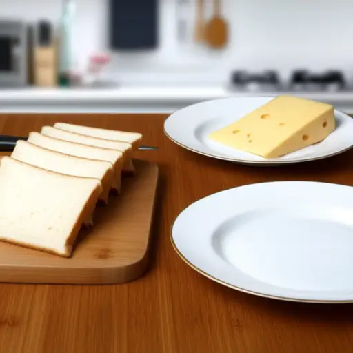 我们吃了一顿简单的面包和奶酪餐。