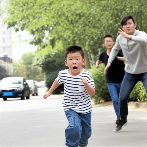 我们追他，但他逃跑了。