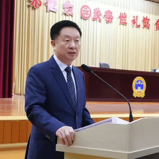 学校校长宣布了一项新政策。