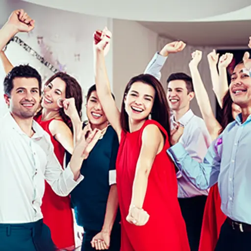 派对上的舞蹈充满活力。