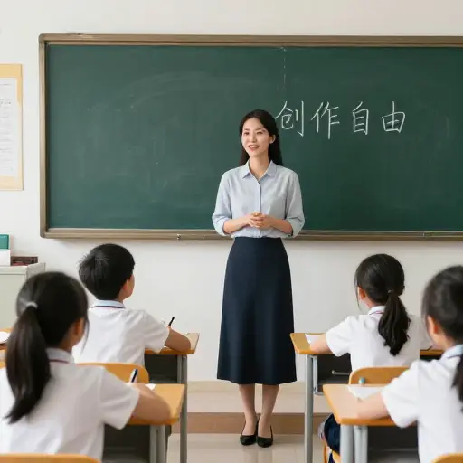 她鼓励创作自由，但对扰乱整个班级秩序的行为划定了界限。