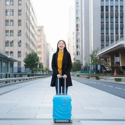 她搬到了一座新城市，想要重新开始。