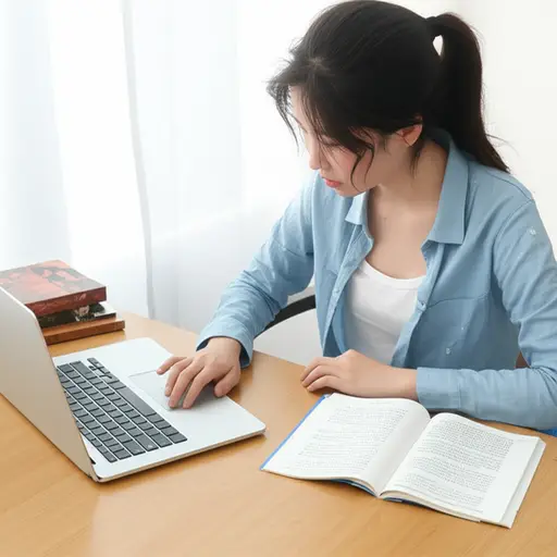 她设法同时工作和学习。