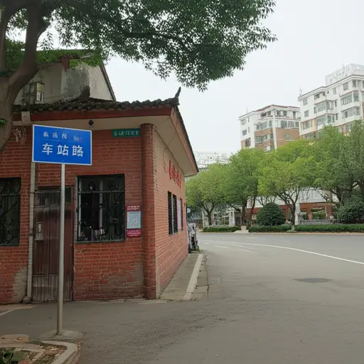 我住在车站路，就在邮局过去一点。