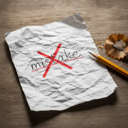 如果写错了，在单词上画个叉。