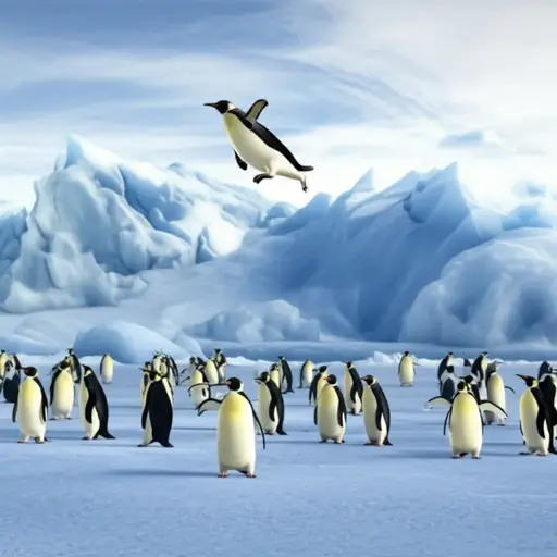 这是一部关于企鹅的喜剧动画片。