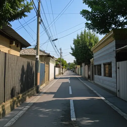 我们住在一个安静的小镇。