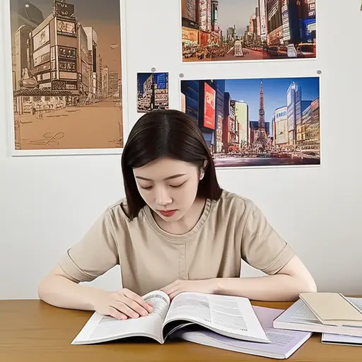 她正在学习现代日语和日本文化。