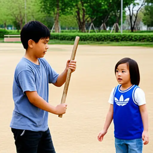 把那根棍子放下，以免你伤害到别人！