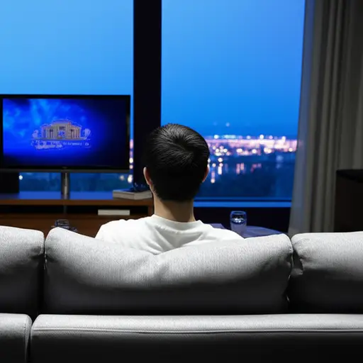 我通常晚饭后看电视。