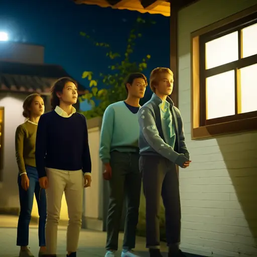 然后晚上我们会偷偷去她家。